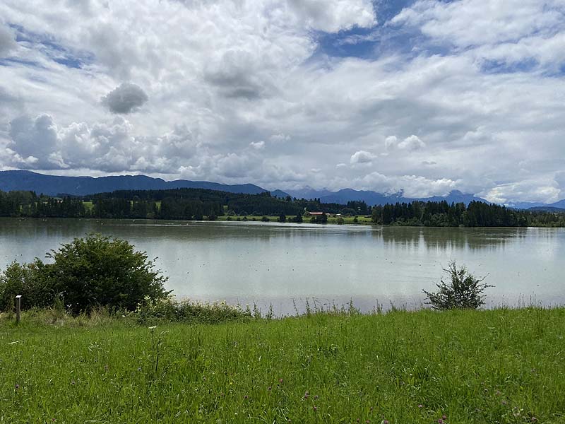 Der Badesee Oberer Lechsee in Lechbruck am See