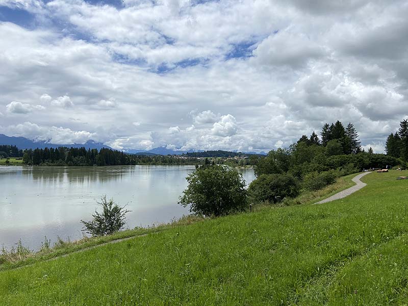 Der Badesee Oberer Lechsee in Lechbruck am See