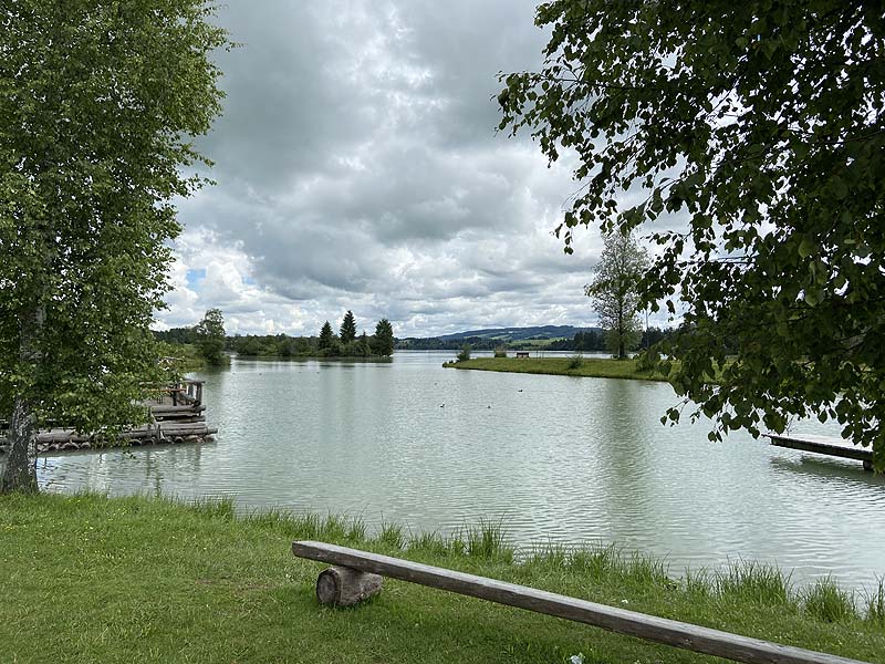 Der Badesee Oberer Lechsee in Lechbruck am See