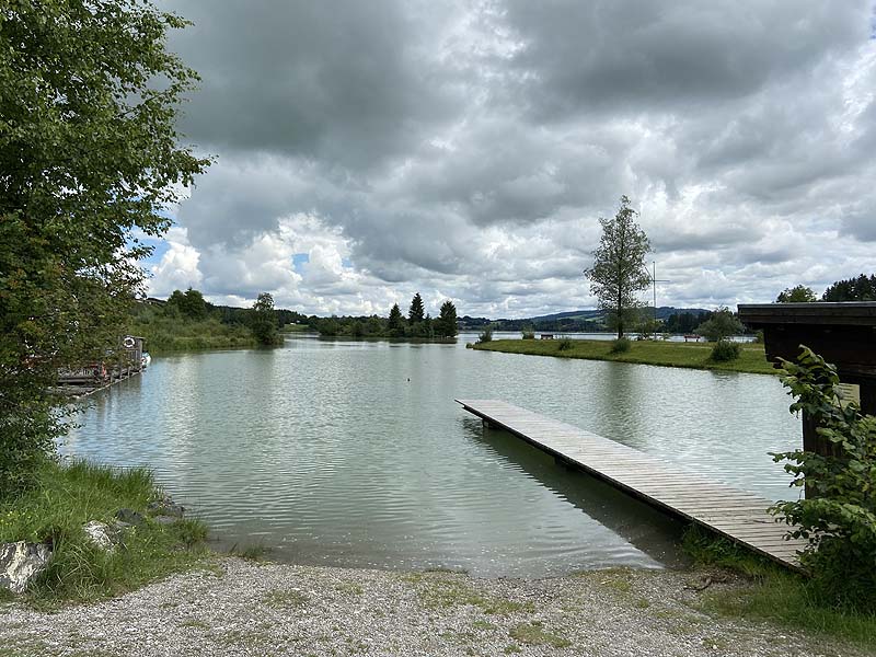 Der Badesee Oberer Lechsee in Lechbruck am See