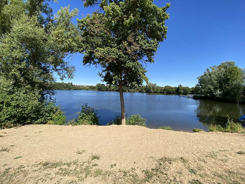 Der Baggersee Oberwallenstadt, Ortswiesensee in Lichtenfels