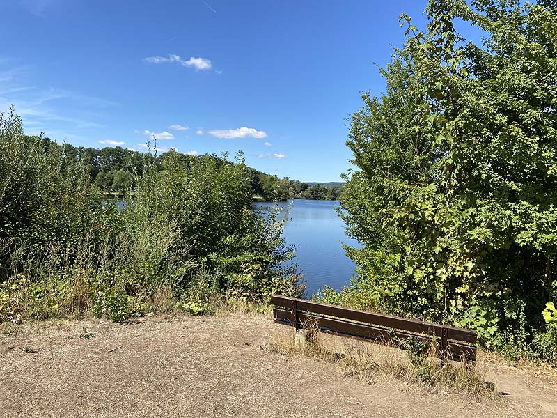 Der Baggersee Oberwallenstadt, Ortswiesensee in Lichtenfels