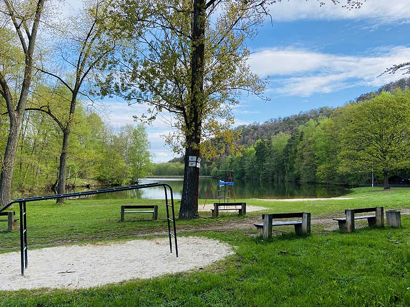 Der Osterteich in Gernrode, Sachsen-Anhalt