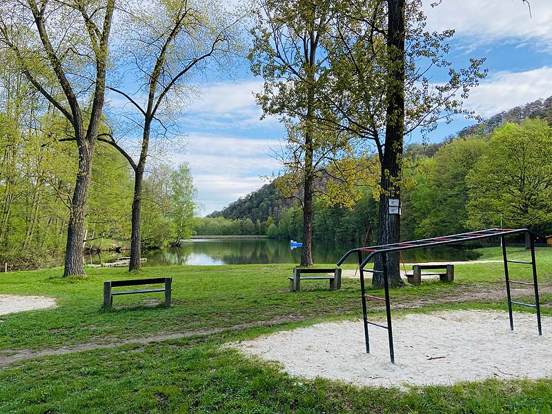Der Osterteich in Gernrode, Sachsen-Anhalt