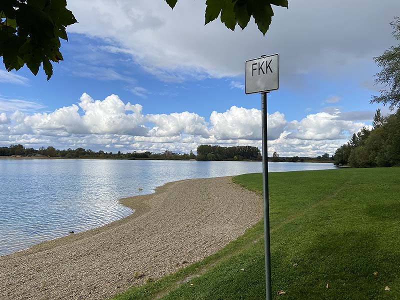 Der FKK Bereich am Pullinger Weiher bei Freising