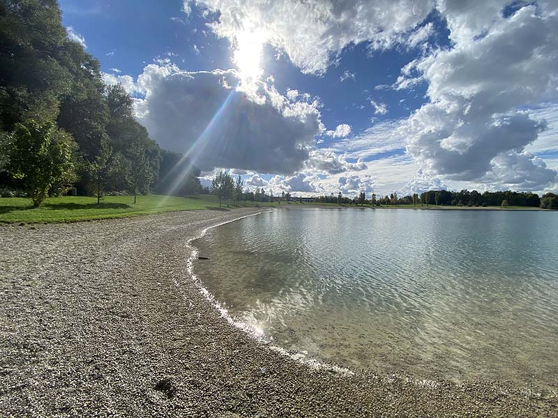 Der FKK Bereich am Pullinger Weiher bei Freising