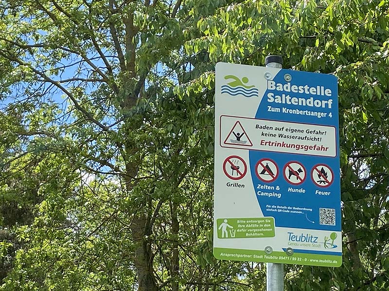 Der Badesee Naturbad Saltendorf in Teublitz