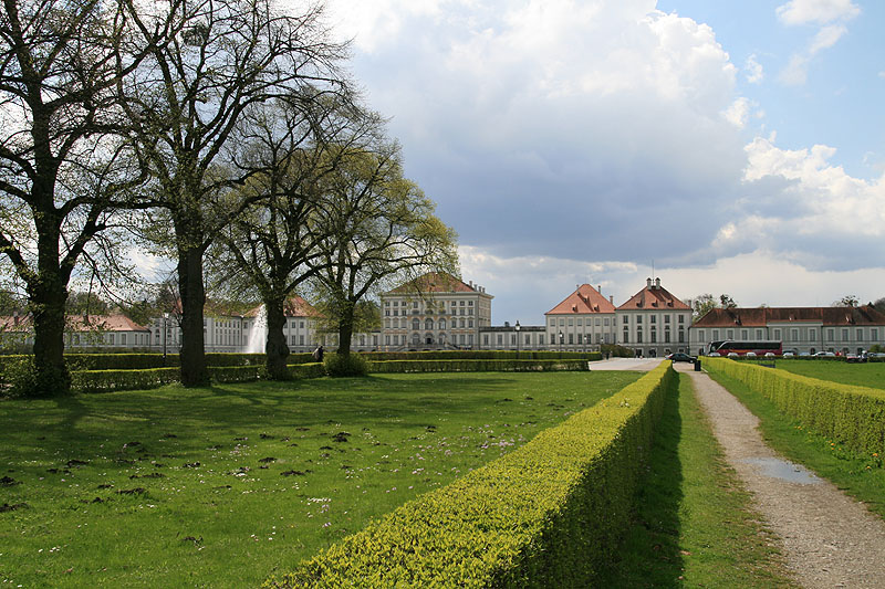 Das Schloss Nymphenburg in München, Außenansicht