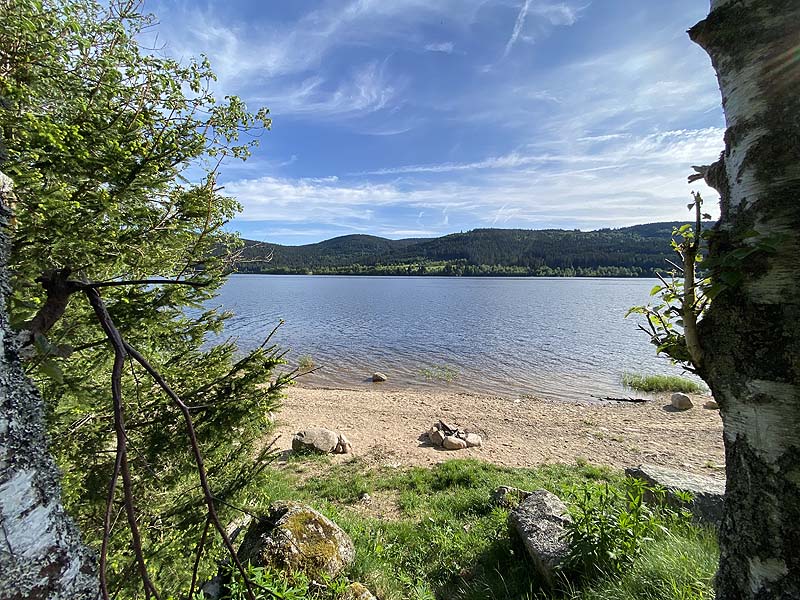 Der FKK-Bereich am Schluchsee in Baden-Württemberg