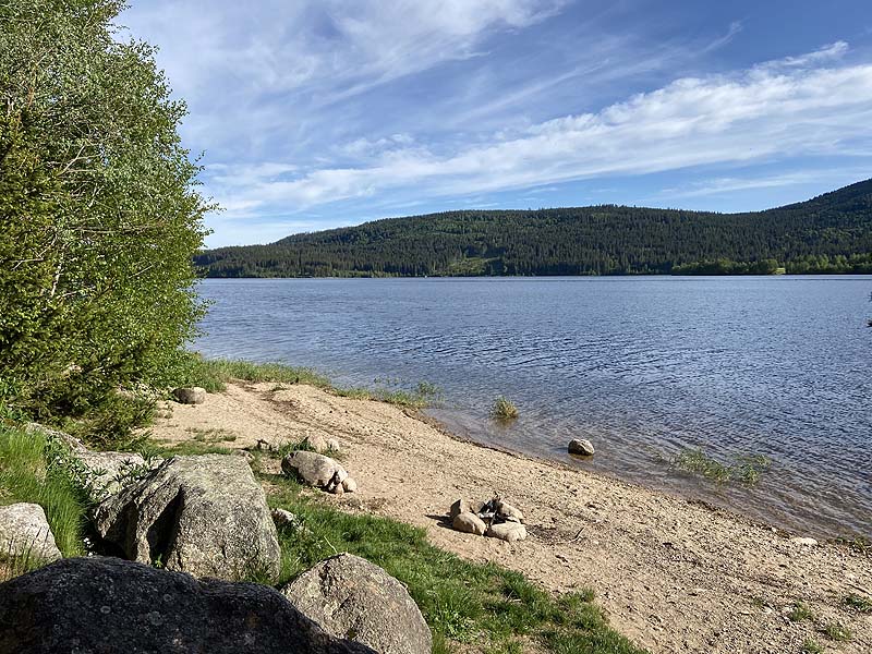 Der FKK-Bereich am Schluchsee in Baden-Württemberg