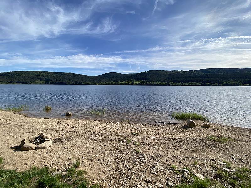 Der FKK-Bereich am Schluchsee in Baden-Württemberg