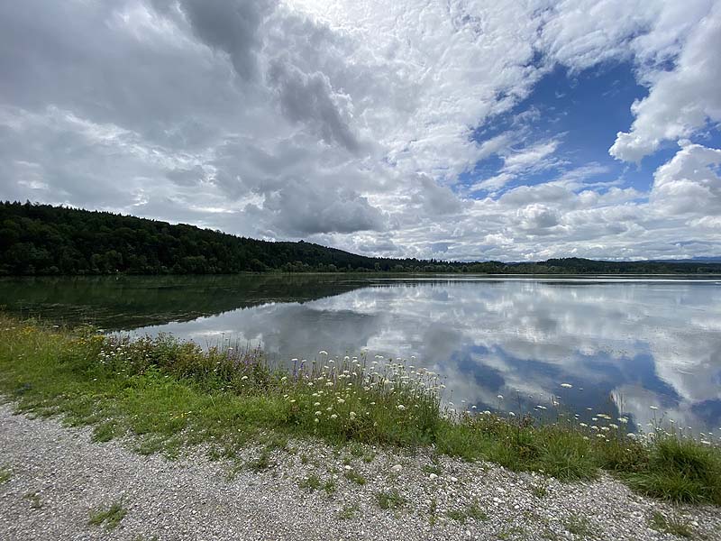 Der Badesee Schongauer Lechsee in Schongau