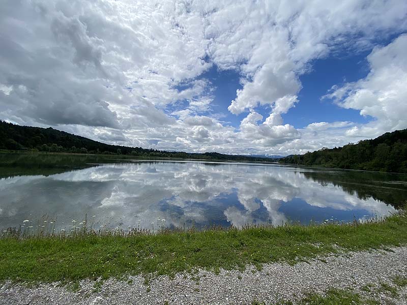 Der Badesee Schongauer Lechsee in Schongau