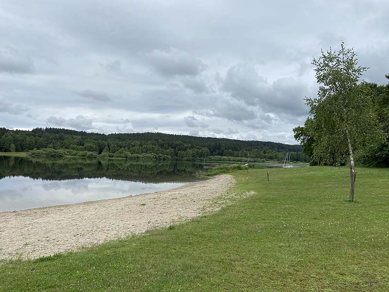 Der Badesee Silbersee in Tiefenbach
