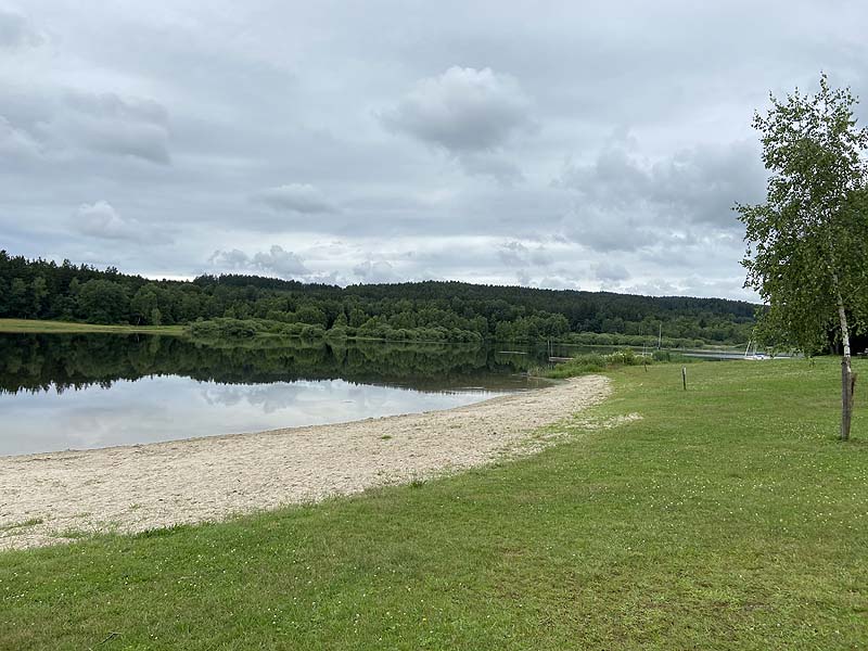Der Badesee Silbersee in Tiefenbach