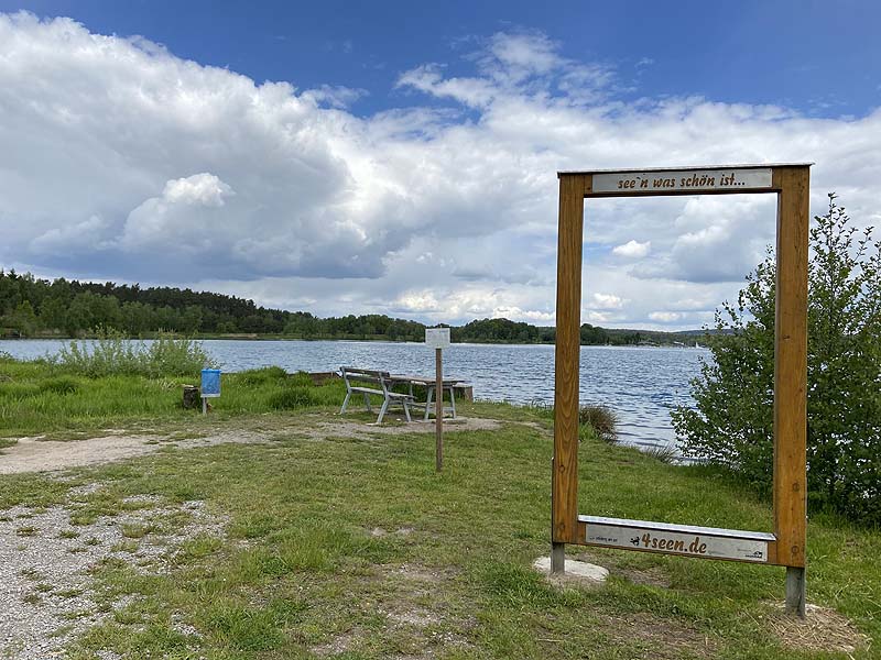 Der Badesee Steinberger See in Wackersdorf