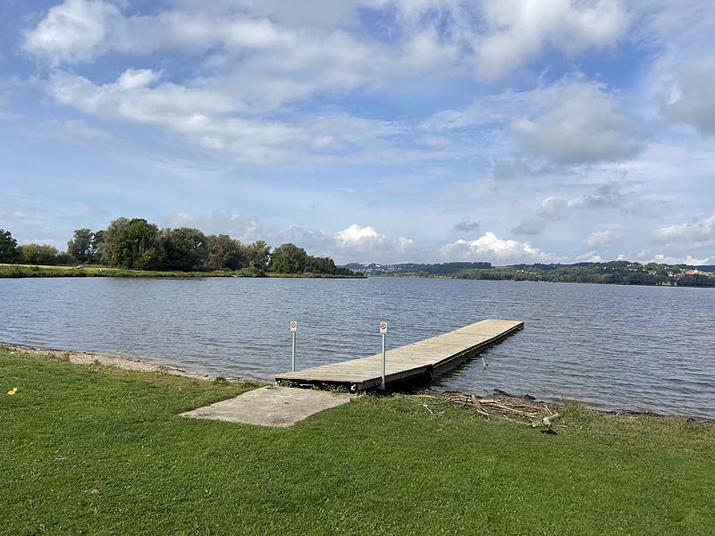 Der Badesee Vilstalsee in Marklkofen