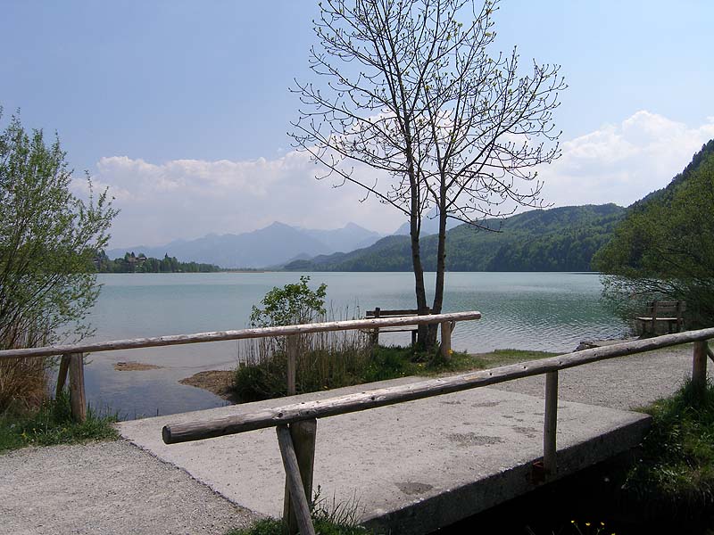 Der Weißensee in Bayern