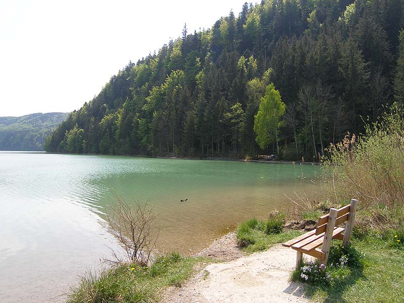 Der Weißensee in Bayern