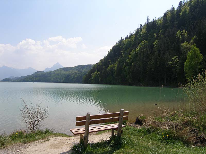 Der Weißensee in Bayern