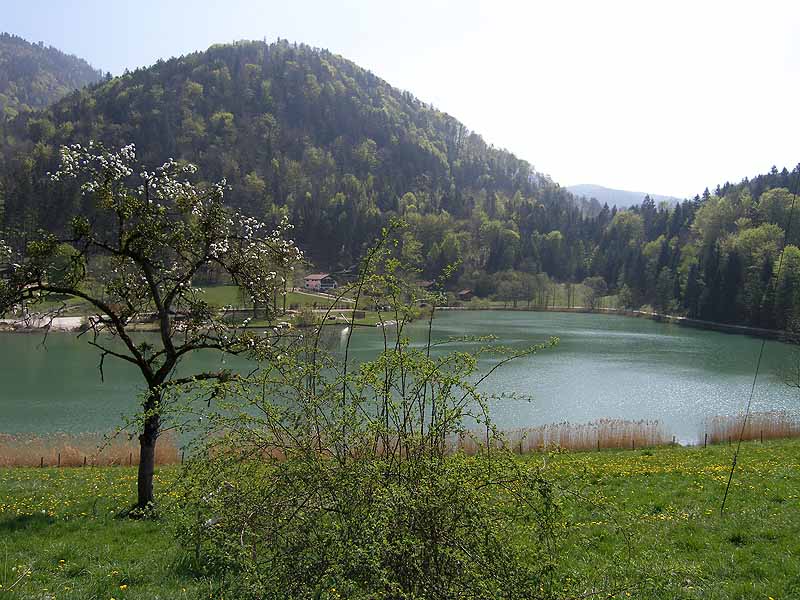 Wössener See in Unterwössen in Bayern