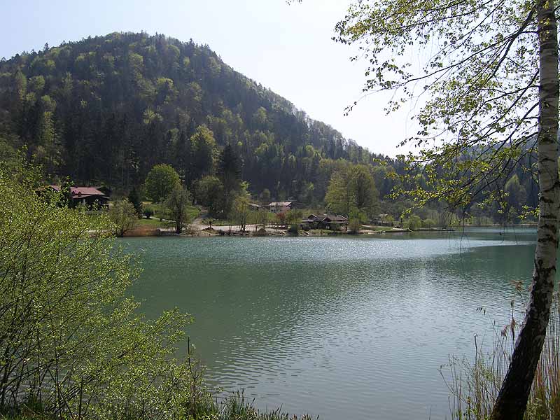 Wössener See in Unterwössen in Bayern